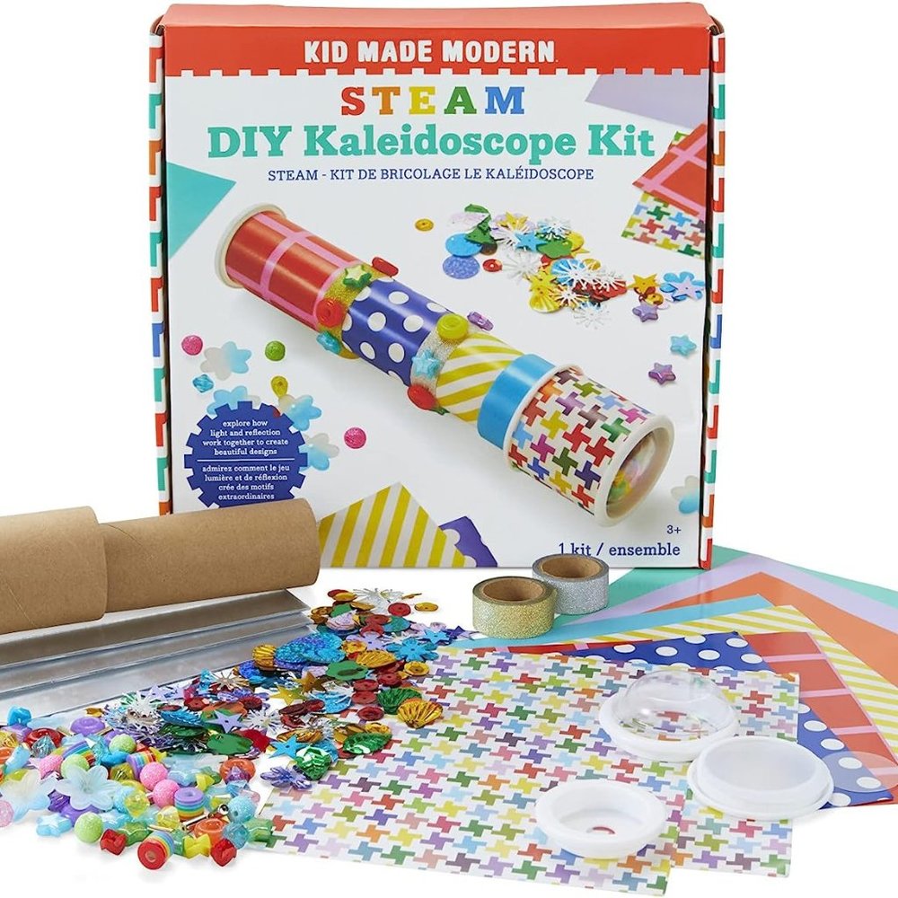 Kid Made Modern STEM Toys STEAM DIY Kaleidoscope Kit - Arts and Crafts
